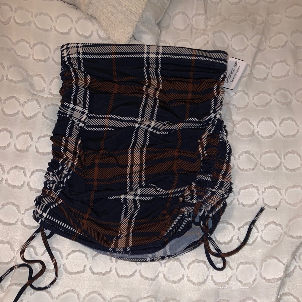 Windsor plaid skirt